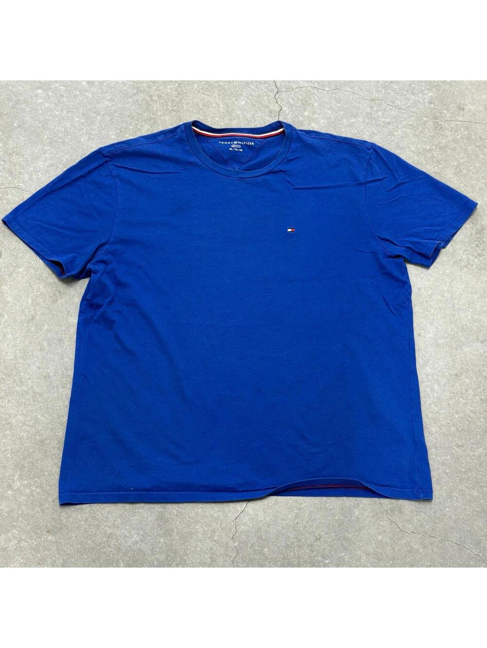 Tommy Hilfiger Plain Blue Crewneck T Shirt